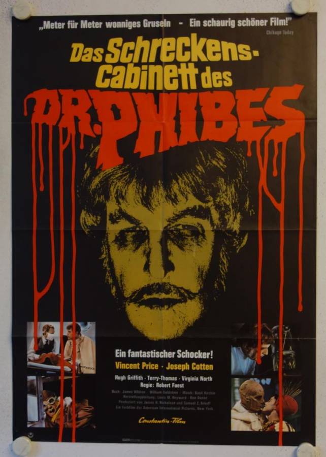 The Abominable Dr. Phibes original release german movie poster